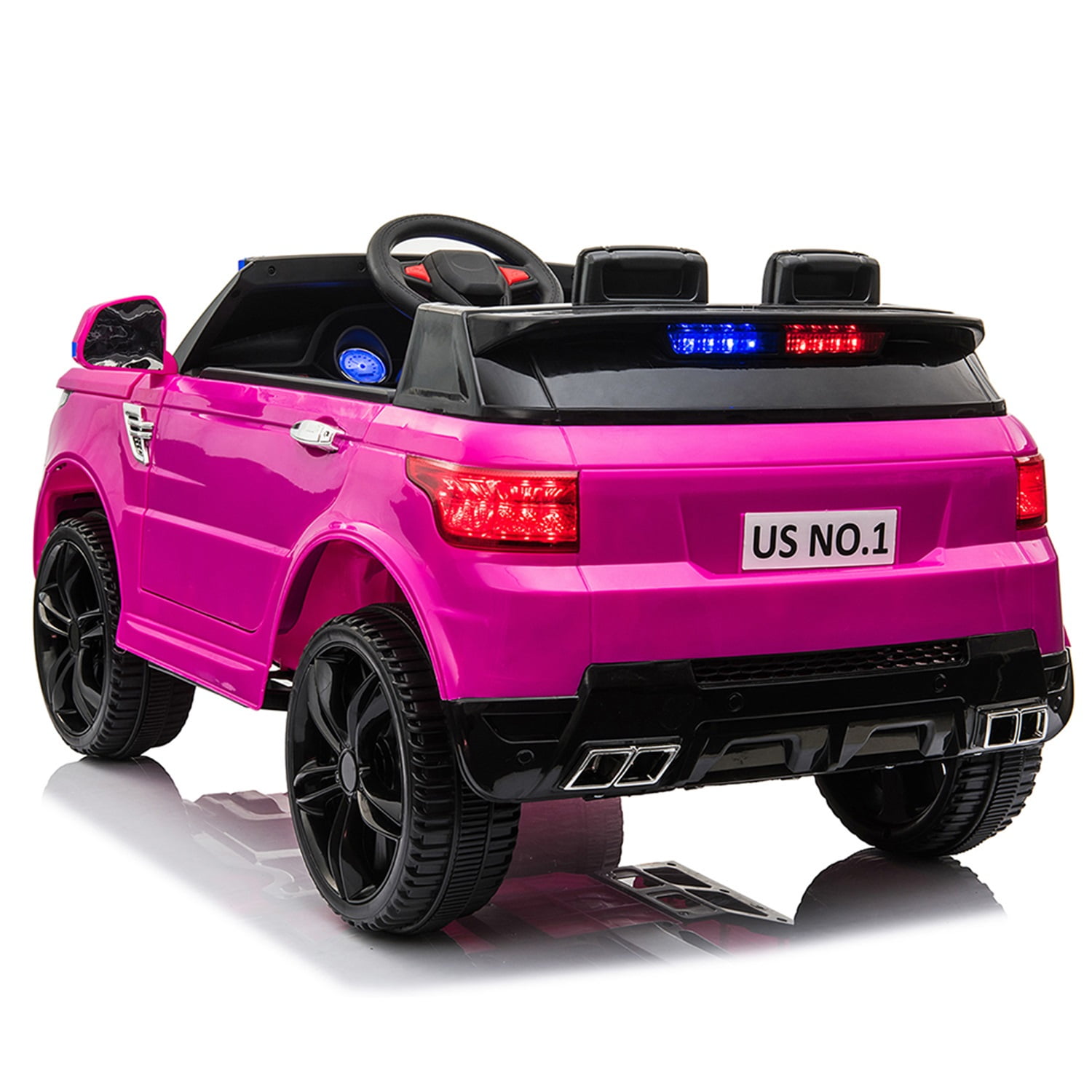 12V Children Police SUV, Kids Ride On Car with Remote Control, Siren Sounds LED Lights, Pink 12V Children Police SUV, Kids Ride On Car with Remote Control, Siren Sounds LED Lights, Pink