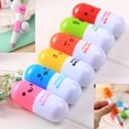 thumbnail image 1 of 6Pcs/set mini pill shaped smile face graffiti marker pens new and fashion, 1 of 6