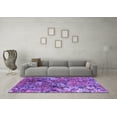 thumbnail image 3 of Ahgly Company Indoor Round Oriental Purple Industrial Area Rugs, 8' Round, 3 of 4