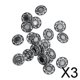 thumbnail image 1 of Botones de vástago Soledad 30 piezas plata antigua 18 mm patrón floral clásico, 1 of 9