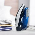 thumbnail image 2 of Brentwood MPI-45 1100-Watt Dual Voltage Non-Stick Travel Iron with Steam, Blue, 2 of 8