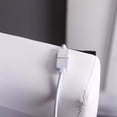 thumbnail image 6 of Wonline Queen Size Upholstered LED lighting Contemporary Platform Bed, White, 6 of 7