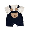 thumbnail image 5 of WhouRiu Baby Boys Cartoon Patchwork Rompers Summer Short Sleeve Lightweight Bodysuit Kids Comfortable Breathable Cute Jumpsuit,0-6 Months, 5 of 5