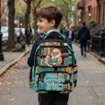 thumbnail image 6 of Xixirimido Capybara Books 17" School Backpack for Boys Multi-pocket Bookbags Large School Bag for Elementary Middle High School Students Back to School Supplies, 6 of 8