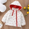 thumbnail image 3 of Odeerbi Kids Boys Girls Winter Thermal Jacket Hooded Coat Quilted Padded Outerwear Baby Kids Cute Down Jacket with Ear Hoodie Spring Fall Clothes Infant Clothing Coat Red, 3 of 3