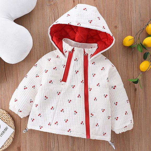 LOVZFMLL Jackets for Girls Cute Toddler Girls Jacket Kids Boys Down With Ear Hoodie Spring Girl Clothes Toddler Kids's Clothing For Boys Coat 4 Years