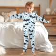 thumbnail image 6 of joogoo Bat and Cloud 2 Piece Long Sleeve Tee and Pants Cotton Pajama Set 4T, 6 of 7