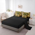 thumbnail image 5 of jejeloiu Boho Exotic Style 7pcs Bedding Comforter Set,Rustic Plant Tree Queen Bedding Sets For Adults Reversible, 5 of 8