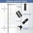 thumbnail image 3 of Room Divider, No Drilling Curtain Tension Rods Wall Divider for Room Separation, 4-10ft(H) 30-147"(W) Adjustable, Heavy Duty Floor to Ceiling Space Separator Privacy Dividers for Rooms, Black, 3 of 8