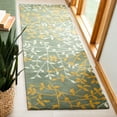 thumbnail image 3 of SAFAVIEH Soho Clara Floral Wool Area Rug, Grey/Multi, 6' x 6' Round, 3 of 10