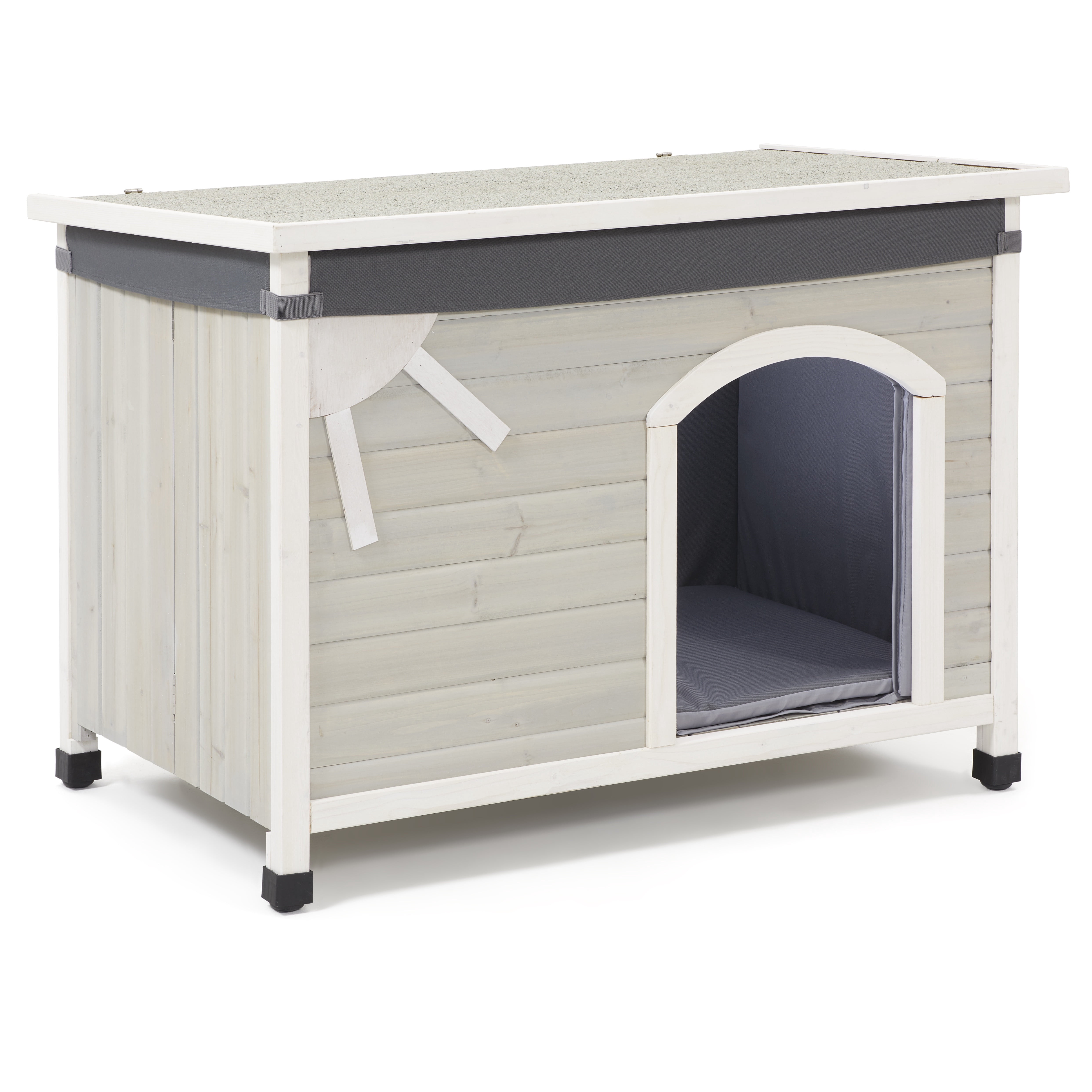 MidWest Homes for Pets Eilio Dog House Insulation Kit, Fits Medium Dog House Measuring 20.081L x 35.44W x 23.23H - Inches, Light Gray