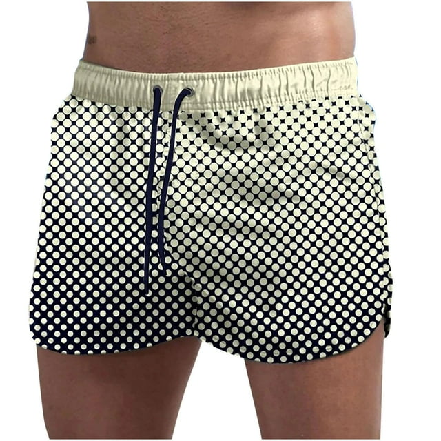 SDNall Mens Swimming Trunks Mens and Womens Five-Point-Drying Drawstring Printing Breathable Sports Surfing Seaside Vacation Beach Trunks Swimming Trunks Swimming Trunks Men