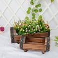thumbnail image 3 of EIGTHTAIL 2 Count Wine Barrel Planter Half Solid Wood Flowerpot, 3 of 8