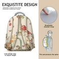 thumbnail image 5 of Mushroom Print Backpack for Women Men, Cute Water Resistant College School Bookbag, Lightweight Durable Laptop Backpacks for Teen Girls, Large Capacity Travel Backpack, Great Gift Idea for Students, 5 of 6