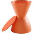 thumbnail image 2 of Hawthorne Collections 17" Storage Stool in Orange, 2 of 2