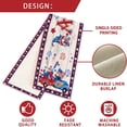 thumbnail image 4 of 4th of July Table Runner America Flag Patriotic Decoration for Home Kitchen Dining Table Farmhouse Decor 13x72inch, 4 of 6