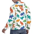 thumbnail image 6 of Sigee Colorful Dinosaur for Men's Pullover Hoodie Sweatshirts Adult Casual Long Sleeve Sweatshirts ,Sizes S-4XL-X-Large, 6 of 7