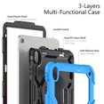 thumbnail image 6 of Case for iPad (A16) 11th Gen 2025/ iPad 10th Gen 10.9 Inch 2022 with Screen Protector, 360 Degree Rotating Kickstand Hand Strap Shockproof Cover with Shoulder Strap, Sky Blue, 6 of 7