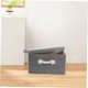 thumbnail image 4 of Organizador de almacenamiento de ropa, caja de almacenamiento gris, cesta de acabado, edredón de tela, contenedor de escritorio, 35,00x28,00x18,00cm, 4 of 5