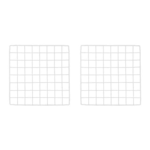 Guardoinrt Portable Metal Wire Guinea Pig Playpen Cage Fence Foldable and Lightweight plain white Grid 2Set