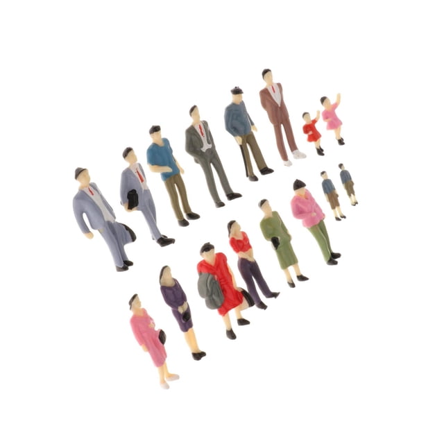 Application 1/30 Scale Passenger Scale Wonderful Passenger Wide HO People Figures Train Figures Application 12 pcs figure suits 6 pcs engineering