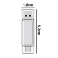 thumbnail image 5 of Disque U 128G Ordinateur mobile Double Usage 64G Rotatif USB Haute Vitesse TYPE-C64G USB pour Voiture pour Téléphone Intelligent Android, Ordinateurs, MacBook, Tablettes, PC, 5 of 5