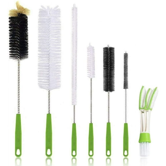 Bottle Brush Long Handle Brushes Bendable Pipe Cleaners Vase Cleaning Brushes for Long Narrow Neck Wine/Beer Bottles Hummingbird Feeders and Household Kitchen Cleaning Brushes