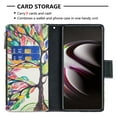 thumbnail image 3 of TECH CIRCLE Galaxy S22 Ultra 5G Wallet Case,Premium PU Leather Zipper Card Slot Wrist Strap Magnetic Closure Kickstand Carrying Pouch Protective Case for Samsung Galaxy S22 Ultra 5G 2022,Tree, 3 of 6