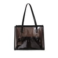 thumbnail image 2 of Bolsas Compuestas para Mujeres Simples Transparentes Gran Capacidad Hombro Bolsos Compuestos Retro, 2 of 9