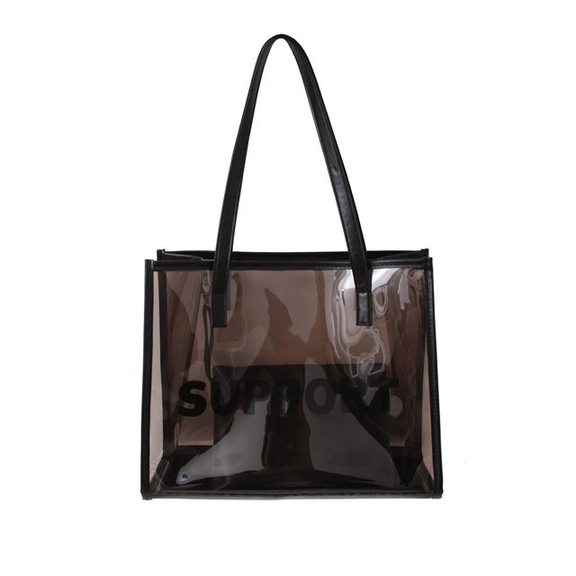 Bolso transparente Vintage para mujer bolso de mano de gran capacidad bolso de hombro a la moda bolsos compuestos Retro para mujer