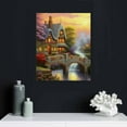 thumbnail image 4 of Nawypu  Canvas Wall Art Thomas Kinkade Garden Landscape for Home Decor Stretched and Framed Ready to Hang Wall Decor, 4 of 4