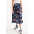 thumbnail image 2 of Navy Celestial Midi Skirt - Women’s Sun and Moon Print Knee Length, 2 of 4