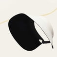 thumbnail image 3 of HONHUZH Summer Hats Womens Foldable Open Top Sun Visor Hat Wide Brim UPF 50 Summer Outdoor Beach Cap, 3 of 6