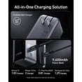 thumbnail image 3 of Anker Prime Power Bank, 9,600mAh Battery Pack with 65W Output, Built-in AC Plug, Supports PD 3.0 and PPS, 30W Fast Recharging, Sleek Portable Charger, 3 of 5