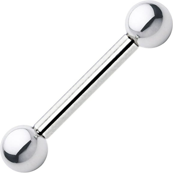 Luxe Modz 10G Surgical Steel Tongue Nipple Piercing Barbell for Men Women - Sold Individually