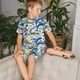 thumbnail image 4 of Fotbe Marine Animals Pijama Estampada de 2 Piezas para Niños – Ropa de Dormir de Manga Corta Cómoda para Niños y Niñas, Camiseta y Shorts de Algodón-4X-Large, 4 of 6