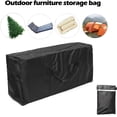 thumbnail image 5 of Bolsa de almacenamiento para cojines, funda para muebles de exterior, bolsa de almacenamiento impermeable a prueba de polvo, rectangular con cremalleras (S 48"x15"x21"), 5 of 5