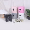 thumbnail image 4 of YOPTOP 1pc Vertical Mini Money Box  Safe Deposit Box Shaped Home Coin Storage Box  Key Lock Portable Home Storage Box For Valuables  A Must-Have For Coin Storage,Purple, 4 of 6
