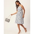 thumbnail image 7 of Moomaya Womens Printed Strap Shoulders Dress, Round Neck A-Line Dress, 7 of 7
