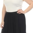 thumbnail image 4 of White Mark Women's Chiffon Pleated Midi Skirt, 4 of 6