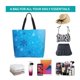 thumbnail image 5 of Disketp Winter With Snowflakes Bolsa Tote Estampada para Mujer, Bolso de Hombro y de Mano para Compras y Viajes, 5 of 7