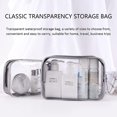 thumbnail image 4 of Juego de neceseres transparentes, 2 bolsas de viaje de PVC transparentes e impermeables para damas, hombres, damas, damas, baño, vacaciones, viajes, 11 Feliz Sencillez, 4 of 5