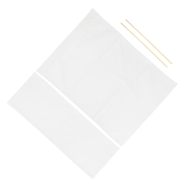 Uxcell Director Chair Accessories Set Artist Chair Canvas Replacement Kit, White