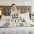 thumbnail image 6 of Cat Mom Gifts for Women, Cat Mom Blankets 50x60 Inch, Cat Lover Gifts for Women, Cat Blanket for Women, Gifts for Cat Lovers for Mothers Day Christmas Thanksigiving, 6 of 6