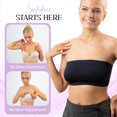 thumbnail image 4 of Undyfied Casual Women's Black Strapless Bandeau Bra, 1-Pack, 4 of 8