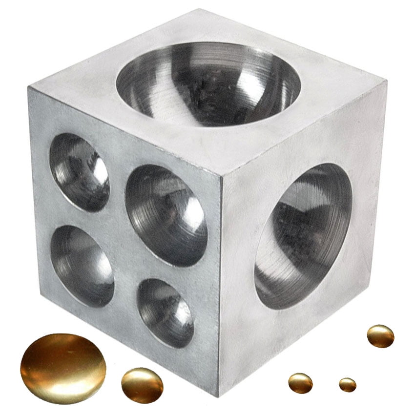 Dapping Block 2" Steel Doming Die Jewelry Metal Shaping Forming Tool