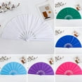 thumbnail image 2 of Xinwanna Folding Hand Fan for Women Foldable Chinese Tai Chi Fan Vintage Clap Fan for Festival Dancing Cosplay Wedding Party (Purple), 2 of 13