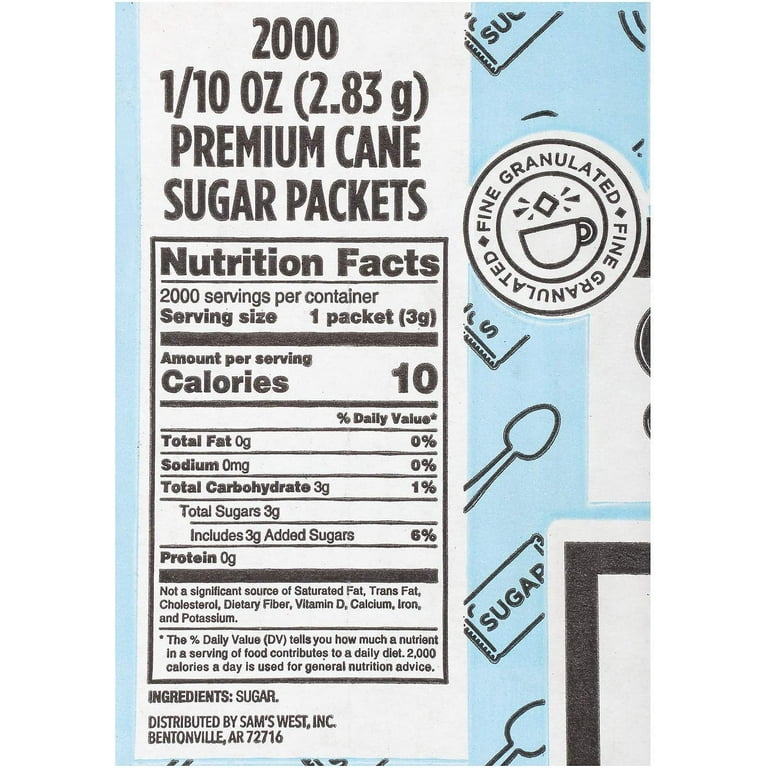 Sugar Packet Nutrition