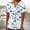 Blue, variant on Summer Savings Clearance! Fatuov Plus Size Womens Shirts Casual Short Sleeve V-Neck Button Shirts Floral Print Graphic Tees Summer Shirts Blue, Size 3XL