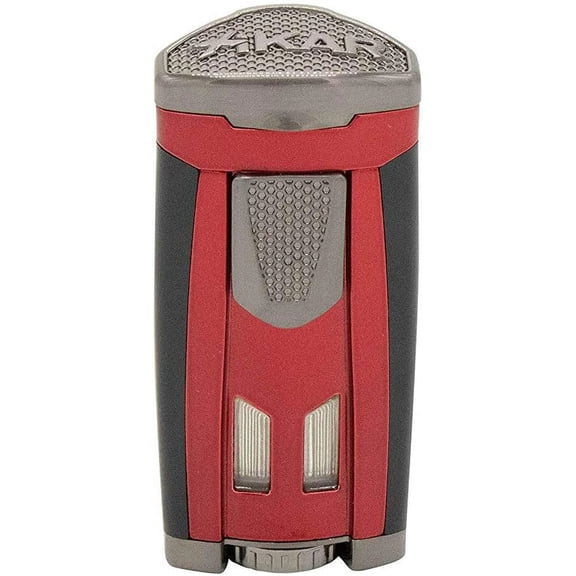 Xikar HP3 Inline Triple Flame Cigar Lighter, Daytona Red